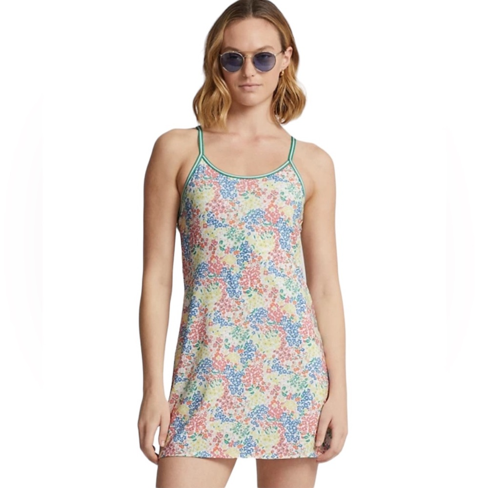 Ralph Lauren RLX Racerback Pickleball Golf Tennis Floral Jersey Dress
